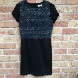 BLVD - Black Embroidered Mini Shirt Dress